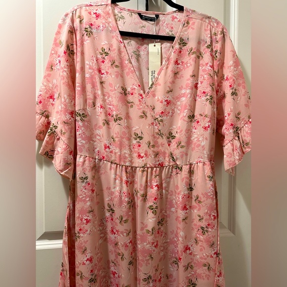 BloomChic Sweet Florals V Neck Midi Dress us12 - Picture 3 of 5